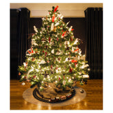 Polycarbonate Circular Christmas Tree Floor Protection Mat 36 Inch Diameter